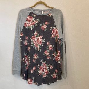 Pinkblush Maternity Floral Long Sleeve Top Sz. XL